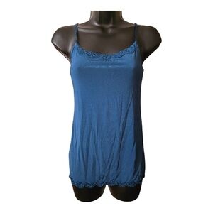 Jockey Teal Lace-Trim Camisole